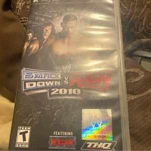 PS portable game….Smack down verses Raw 2010 rated “Teen”